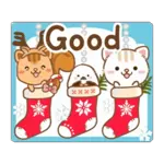 Natural cat, moving winter&Xmas