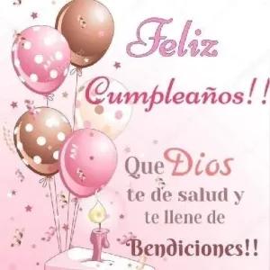 Feliz Cumpleaños!! Que Dios te de salud y te llene de Bendiciones!! - getsticker.com