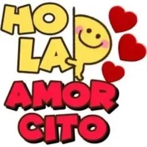 HOLA AMOR CITO - getsticker.com
