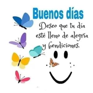 Buenos días Deseo que tu día esté lleno de alegría y bendiciones. - getsticker.com