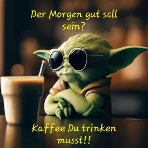 Der Morgen gut soll sein? Kaffee Du trinken musst!! - getsticker.com