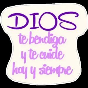 DIOS te bendiga y te cuide hoy y siempre - getsticker.com