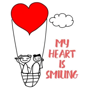 MY HEART IS SMILING - getsticker.com