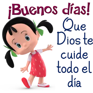 ¡Buenos días! Que Dios te cuide todo el día. - getsticker.com