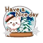Natural cat, moving winter&Xmas