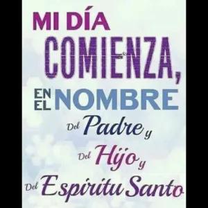 MI DÍA COMIENZA, EN NOMBRE Del Padre y Del Hijo y Del Espiritu Santo - getsticker.com