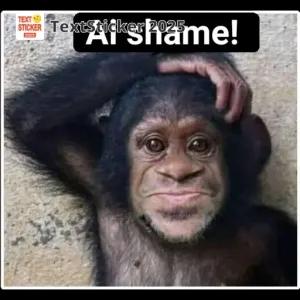 Ai shame! - getsticker.com