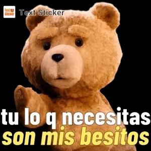 tu lo q necesitas son mis besitos - getsticker.com