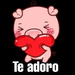 Stickers de cerdo animado