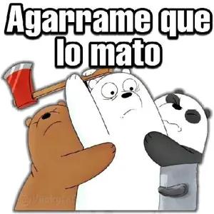 Agarrame que lo mato - getsticker.com