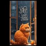 可愛的橘色肥貓!