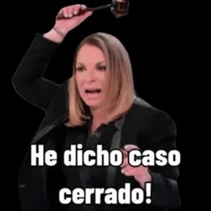 He dicho caso cerrado! - getsticker.com