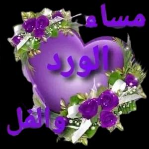 مساء الورد الفل - getsticker.com