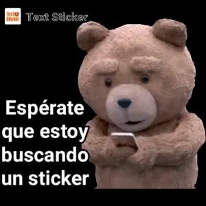 Espérate que estoy buscando un sticker - getsticker.com