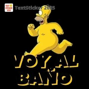 VOY AL BAÑO - getsticker.com