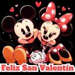 Feliz San Valentín mickey y minnie