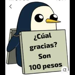 ¿Cuál gracias? Son 100 pesos - getsticker.com