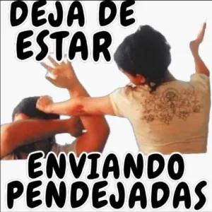 DEJA DE ESTAR ENVIANDO PENDEJADAS - getsticker.com