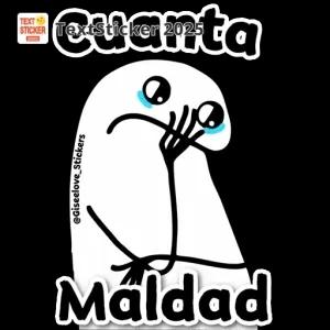 Cuanta Maldad - getsticker.com