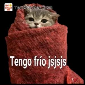 Tengo frío jsjsjs - getsticker.com