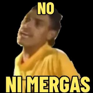 NO NI MERGAS  - getsticker.com