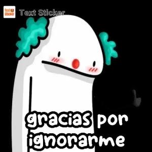 gracias por ignorarme - getsticker.com