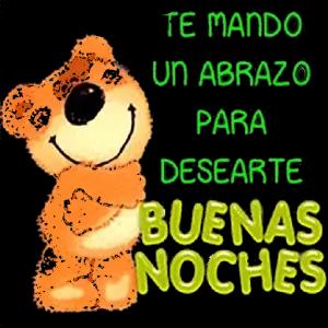 Te mando un abrazo para desearte buenas noches - getsticker.com