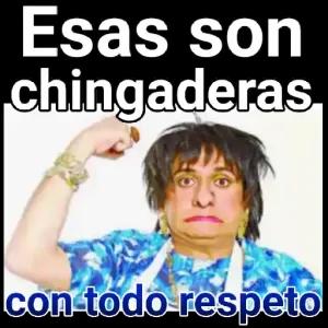 Esas son chingaderas con todo respeto - getsticker.com