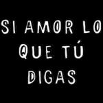 SI AMOR LO QUE TÚ DIGAS