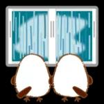 秋天的溫柔長尾山雀問候貼圓