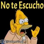 no te escucho 