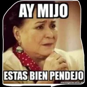 ay mi hijo estas bien pendejo - getsticker.com