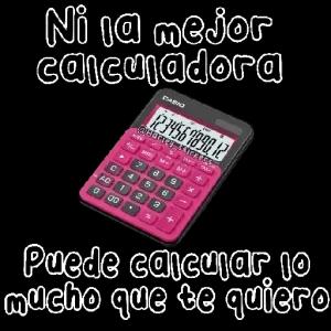 Ni la mejor calculadora AC 0 00 + MRC @Harley stickers Th 7 4 1 2 5 S FRON 123456789012 CASIO m M- 3 6 9 X (AX Puede calcular 10 mucho que te quiero - getsticker.com