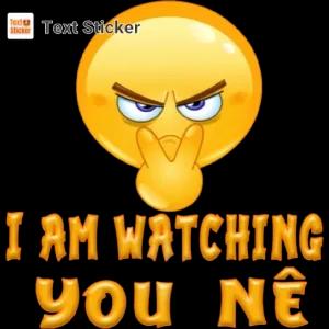 I AM WATCHING YOU NÊ - getsticker.com