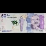 5 I Ru MIL PESOS AA49602000 Sit BANCO DE LA REPÚBLICA COLOMBIA CINCO AA49602000