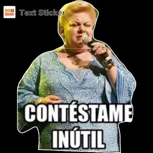 CONTÉSTAME INÚTIL - getsticker.com
