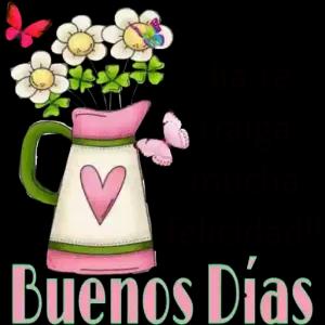Que este día te traiga mucha felicidad!! Buenos Días - getsticker.com
