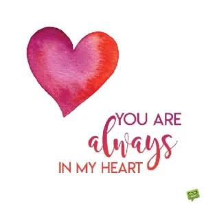 YOU ARE always IN MY HEART - getsticker.com