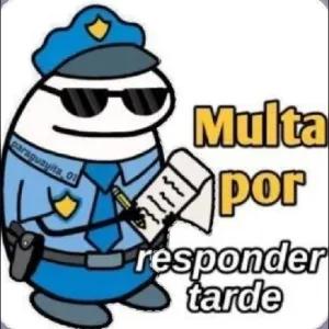 Multa por responder tarde - getsticker.com