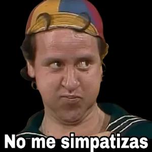 No me simpatizas  - getsticker.com