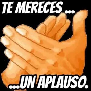 TE MERECES... UN APLAUSO. - getsticker.com