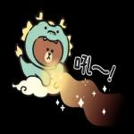 LINE FRIENDS 加油打氣冬季貼圖