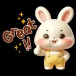 Cute bunny stickers