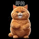可愛的橘色肥貓!
