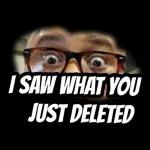 That deleted message A is very A suspicious