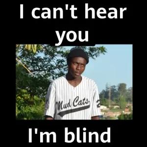 I can't hear you I'm blind - getsticker.com