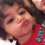 Her little baby cheeks are so cute!