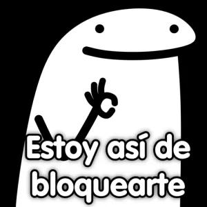 Estoy así de bloquearte - getsticker.com
