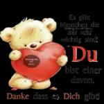 Bildergrüße mit Herze Es gibt Menschen die Bildergrüße mit Herze mir sehr wichtig sind! Du bist einer davon. Danke dass es Dich gibt!