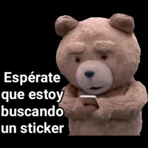 Espérate que estoy buscando un sticker - getsticker.com